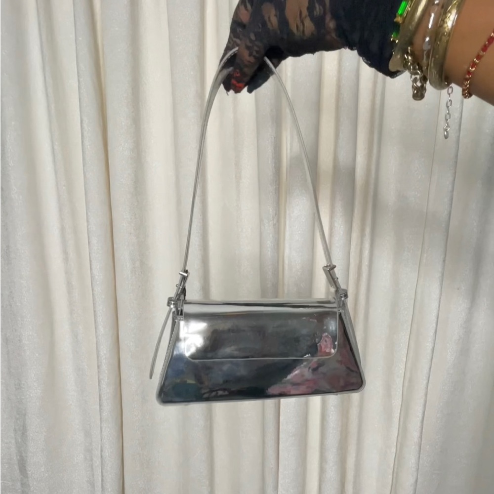 COPY - 💕NEW💕 Zara Metallic Silver Bag